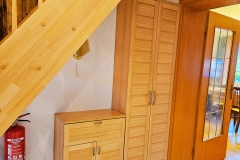 Garderobe im Eingangsbereich des Ferienhauses