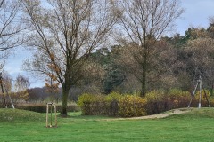 Spielplatz mit Seilbahn